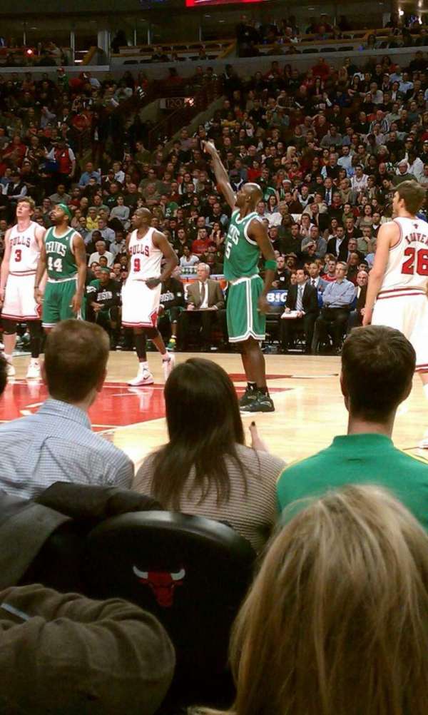 United Center, section: 112, row: 1, seat: 3