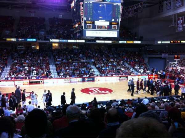 Liacouras Center, section: 104, row: S, seat: 5