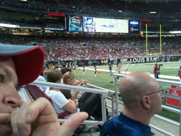 The Dome at America's Center, section: 141LO, row: B, seat: 21