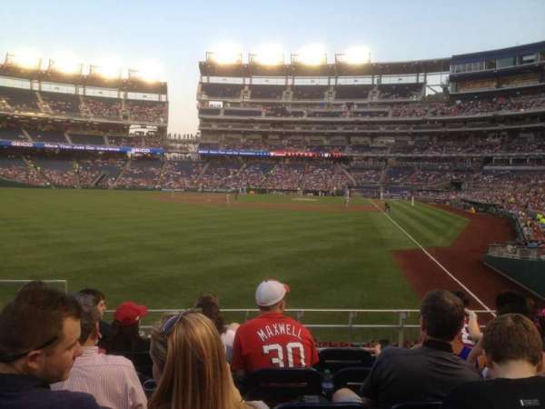 Nationals Park, section: 106, row: F, seat: 15