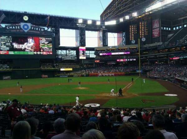 Chase Field, section: 125, row: 27, seat: 7