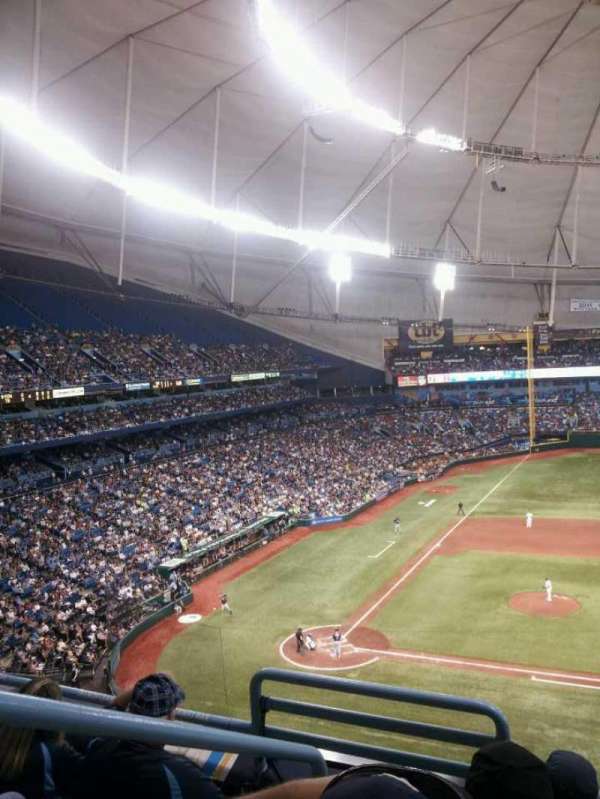 Tropicana Field, section: 312, row: D, seat: 1