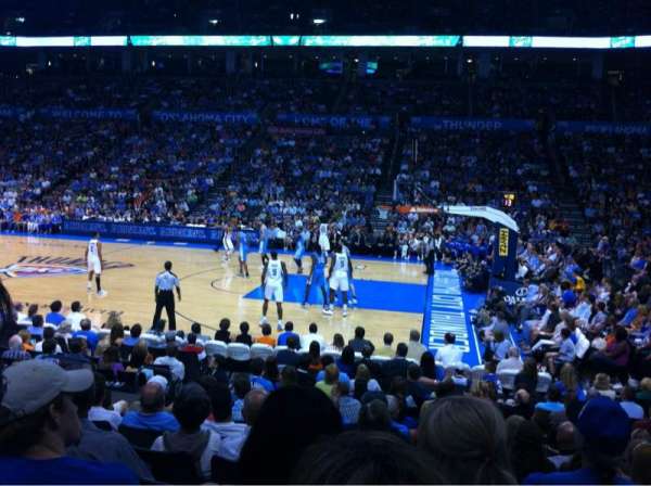 Paycom Center, section: 104, row: K, seat: 14