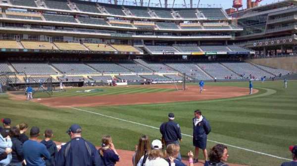Target Field, section: 103, row: 6, seat: 11