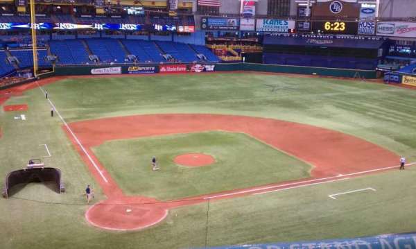 Tropicana Field, section: 306, row: A, seat: 2