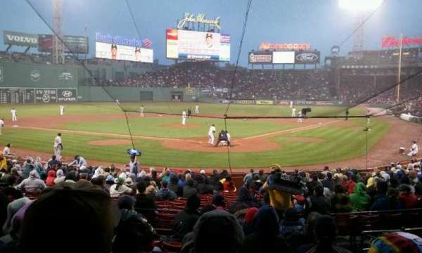Fenway Park, section: Loge Box 133, row: H, seat: 4