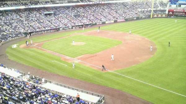 Kauffman Stadium, section: 434, row: a, seat: 8
