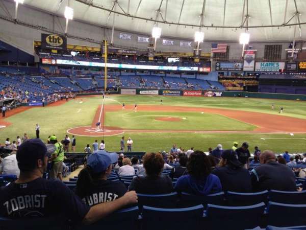 Tropicana Field, section: 110, row: HH, seat: 1,2
