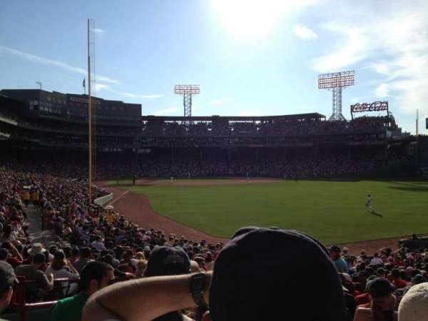 Fenway Park, section: Right Field Box 89, row: SS, seat: 16