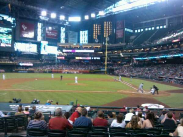Chase Field, section: M, row: M, seat: 8