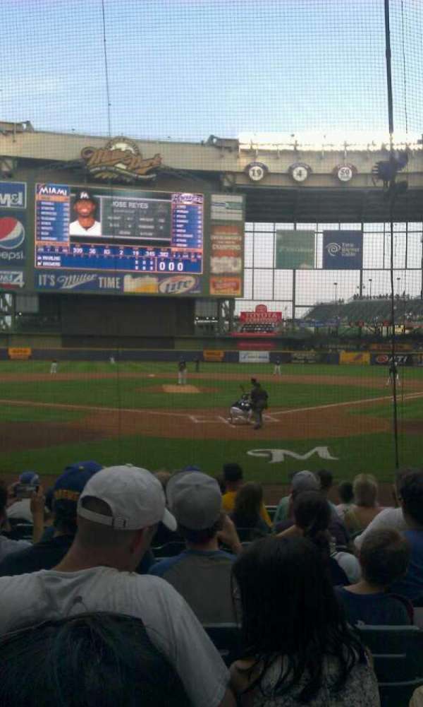 American Family Field, section: 118, row: 10, seat: 10