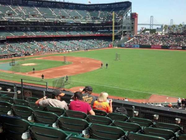 Oracle Park, section: 202, row: f, seat: 2