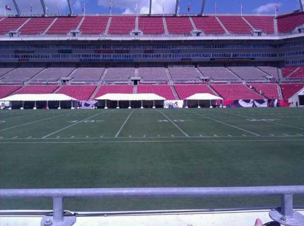 Raymond James Stadium, section: 112, row: b, seat: 4