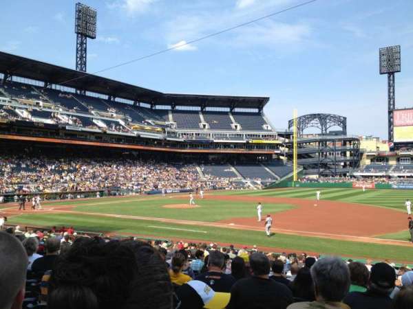 PNC Park, section: 108, row: L, seat: 12