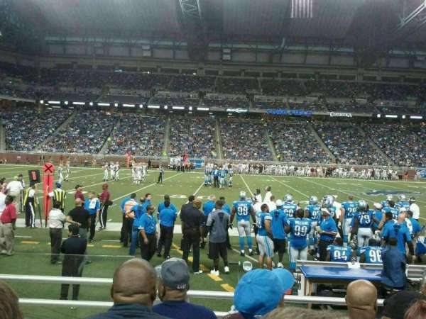 Ford Field, section: 105, row: 4, seat: 2