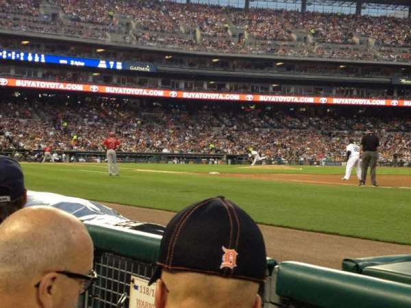 Comerica Park, section: 117, row: 2, seat: 21