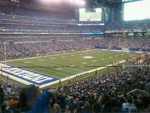 Lucas Oil Stadium, section: 220, row: 1, seat: 12