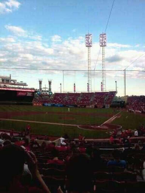 Great American Ball Park, section: 120, row: aa, seat: 3