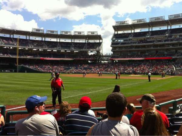 Nationals Park, section: 110, row: F, seat: 12