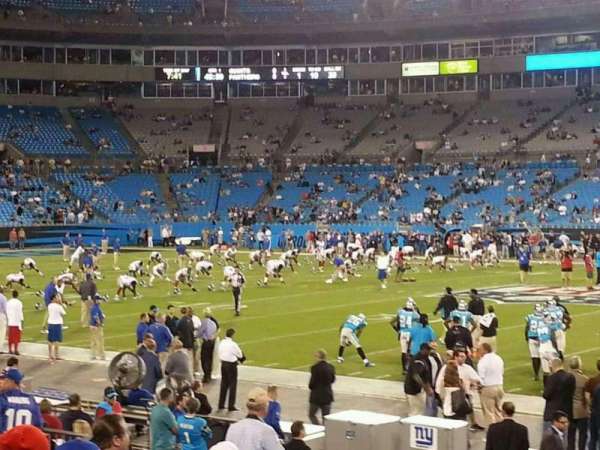 Bank of America Stadium, section: 110, row: 10, seat: 5