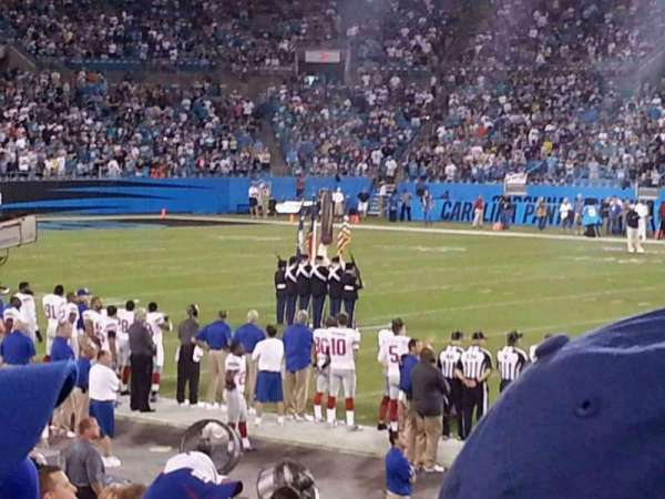 Bank of America Stadium, section: 110, row: 10, seat: 4