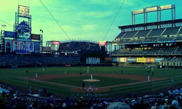 Coors Field, section: 130, row: 35, seat: 14