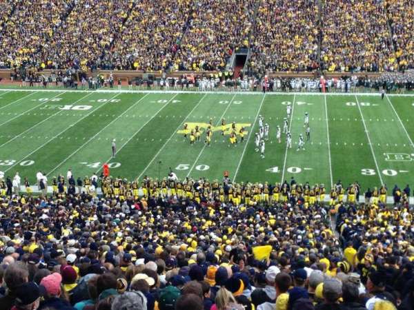 Michigan Stadium, section: 22, row: 80, seat: 13