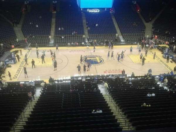 Oakland Arena, section: 201, row: 1, seat: 8