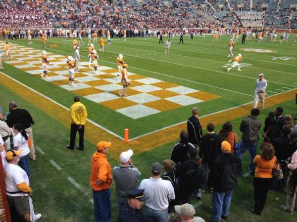Neyland Stadium, section: X5, row: 1, seat: 13-14