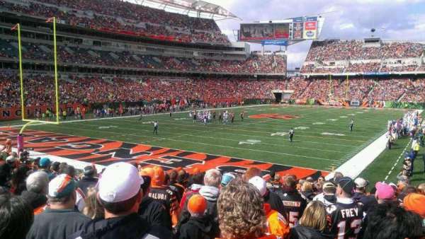 Paycor Stadium, section: 150, row: 16, seat: 7