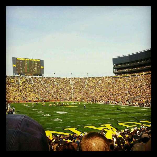 Michigan Stadium, section: 15, row: 19, seat: 31