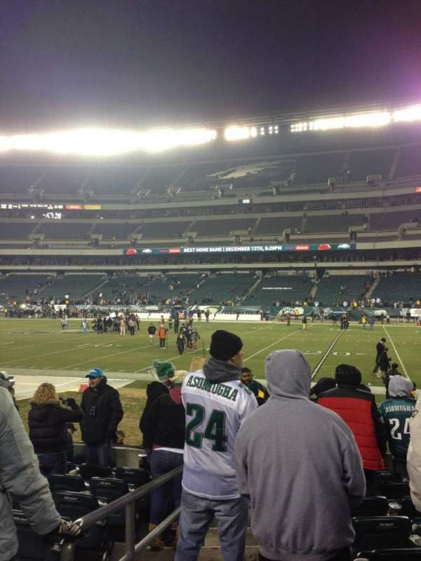 Lincoln Financial Field, section: 104, row: 9, seat: 20