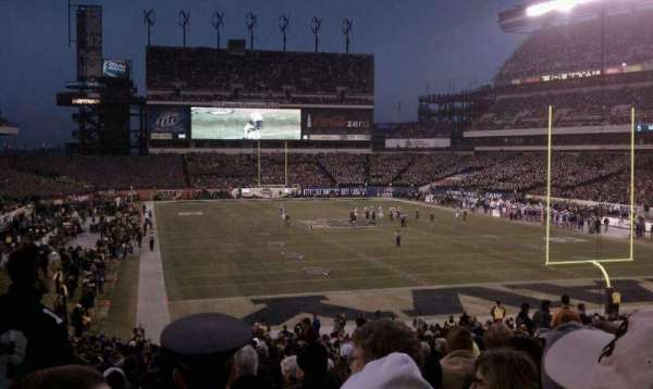 Lincoln Financial Field, section: 109, row: 34, seat: 14