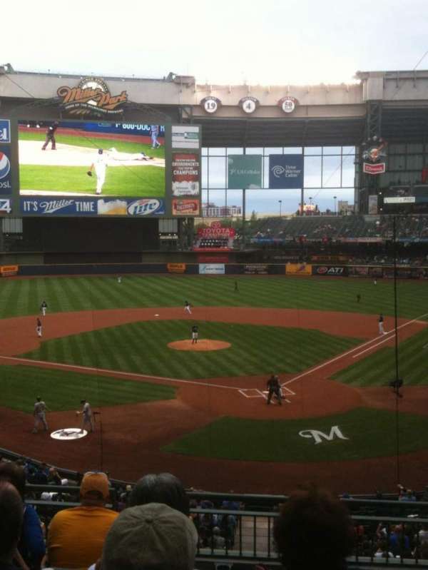 American Family Field, section: 220, row: 3, seat: 9