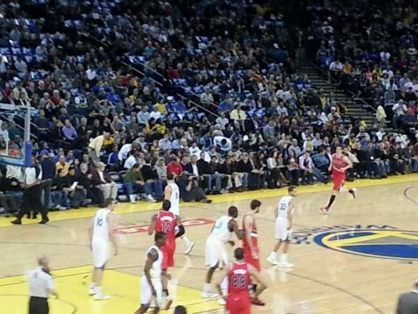 Oakland Arena, section: 105, row: 17, seat: 9