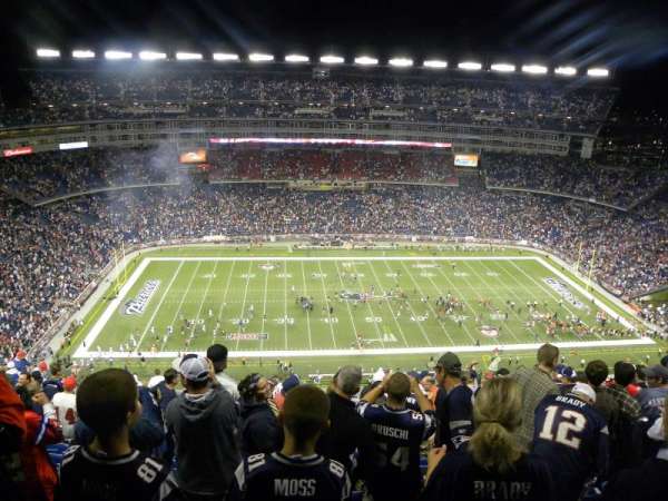 Gillette Stadium, section: 311, row: 21, seat: 7/8