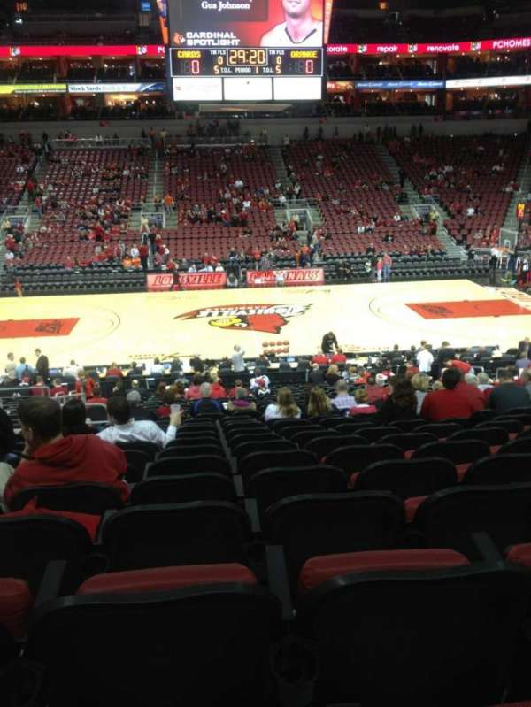 KFC Yum! Center, section: 116, row: AA, seat: 14