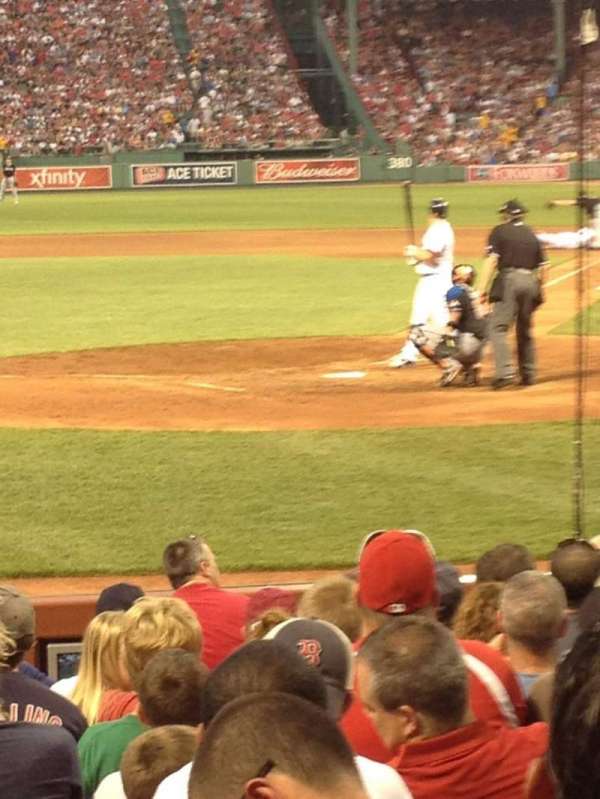 Fenway Park, section: Field Box 49, row: D, seat: 3