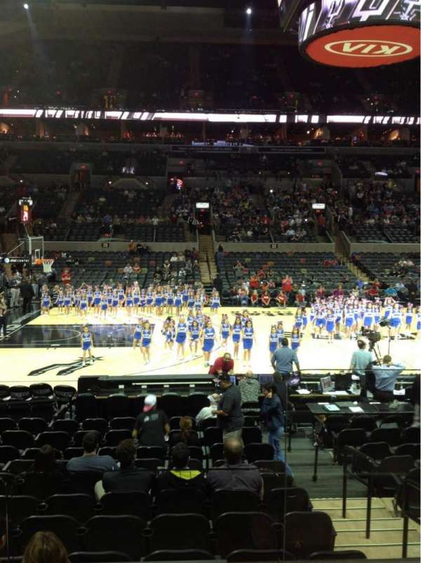 Frost Bank Center, section: Courtside Section 10, row: 15, seat: 1
