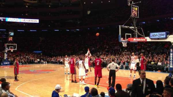 Madison Square Garden, section: 7, row: 4, seat: 1