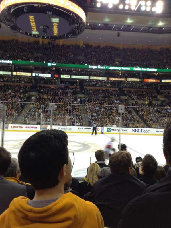 TD Garden, section: 1, row: 7, seat: 7