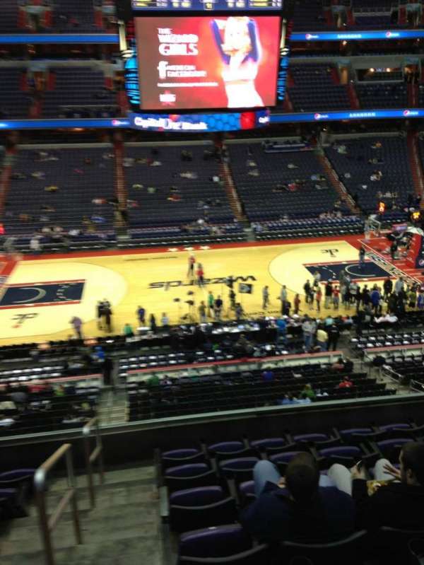 Capital One Arena, section: 200, row: F, seat: 1