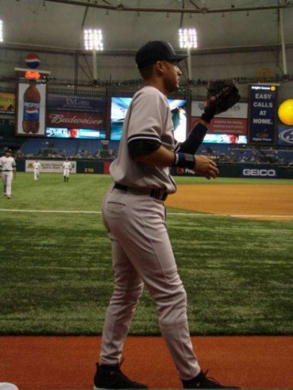Tropicana Field, section: Fieldside Box, row: B, seat: 8