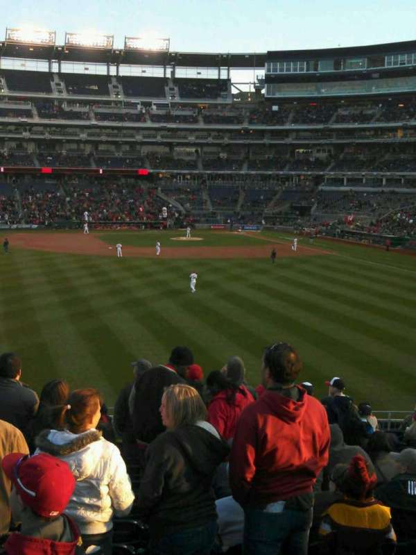 Nationals Park, section: 102, row: cc, seat: 17