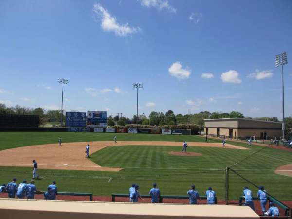 Clay Gould Ballpark, section: 3rd-base bleachers, row: top, seat: aisle
