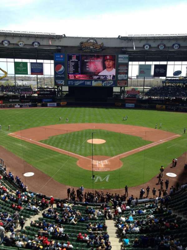 American Family Field, section: 330, row: 1, seat: 1