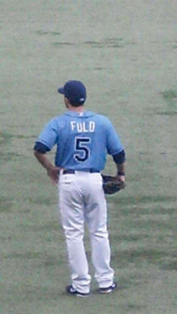 Tropicana Field, section: 143, row: Y, seat: 1