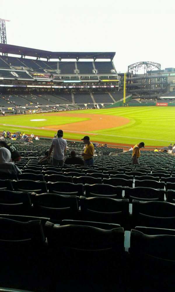 PNC Park, section: 105, row: DD, seat: 10