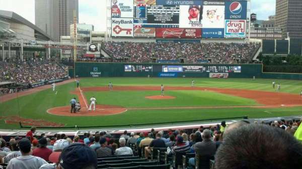 Progressive Field, section: 151, row: V, seat: 9