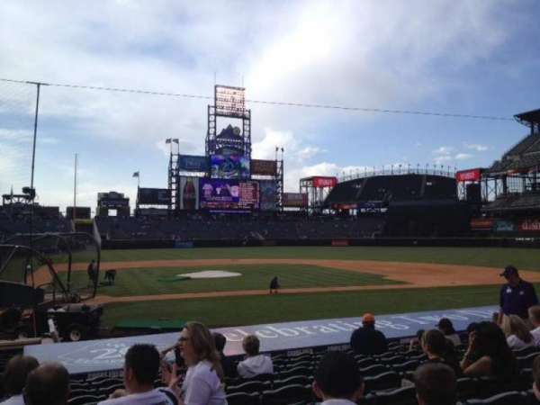 Coors Field, section: 125, row: 15, seat: 14